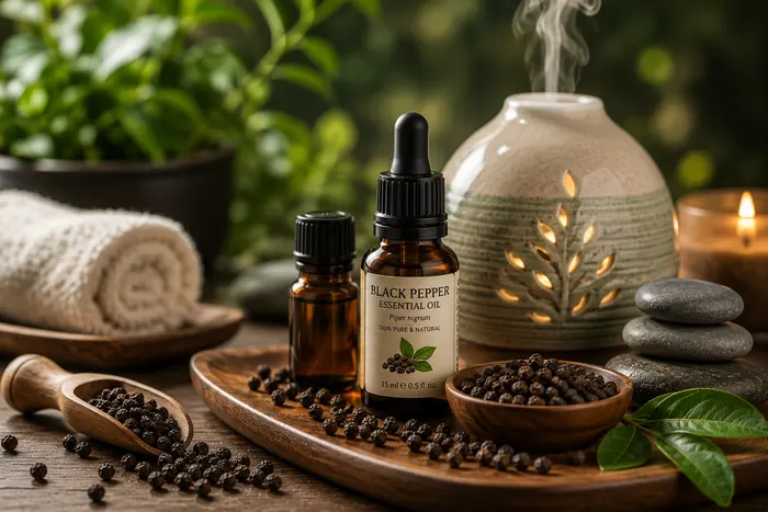 Pepper essential oil aromatherapy
