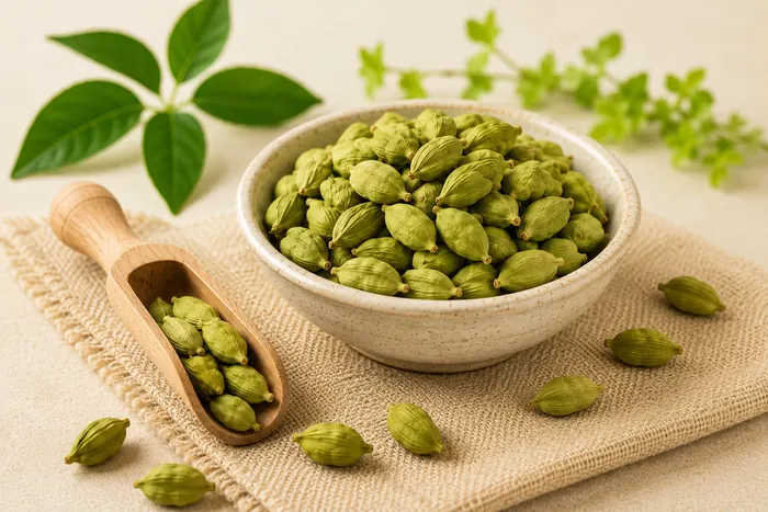 Green cardamom pods